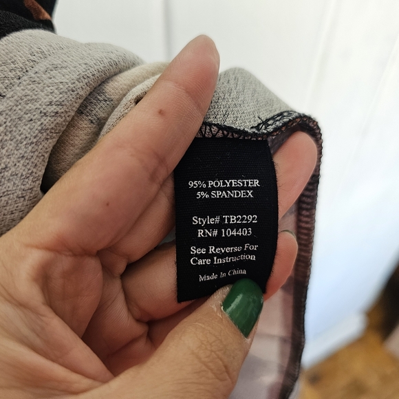 Altar'd State Halter Top Black Peach Floral Mini Dress sz Small - Picture 14 of 15